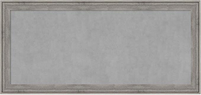 Amanti Art Grey Framed Magnetic Board 25x53 Oversize Vision Board by AmantiArt