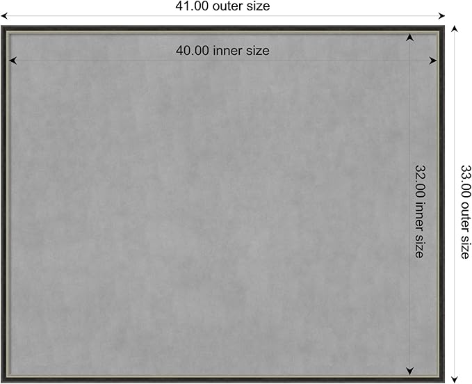 Amanti Art Black Framed Magnetic Board 33x41 X-Large Vision Board - Image 4