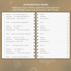 Clever Fox Password Book Spiral – Internet Address & Password Organizer - Image 3