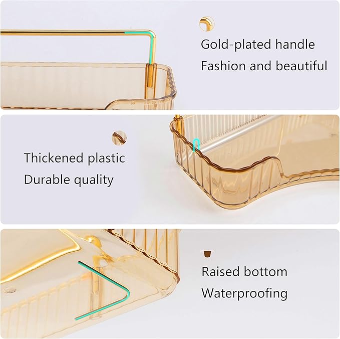 YCIA&DONE Corner Bathroom Counter Organizer, Makeup Organizer - Image 3