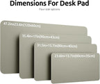 YSAGi Leather Desk Pad Protector, Office Desk Mat, Large Mouse Pad, Non-Slip PU - Image 8