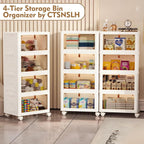 CTSNSLH 4 Tier Plastic Storage Bins and Boxes Organizer - Image 4