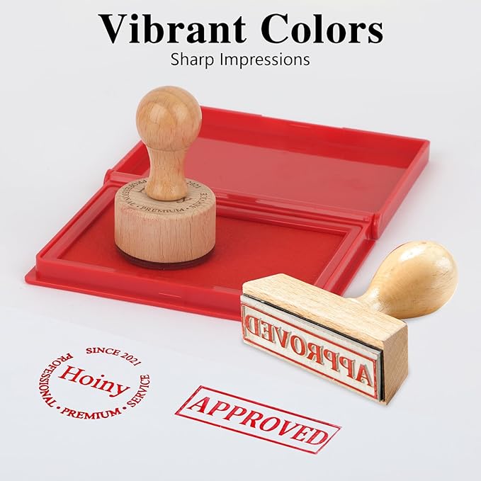 Red Stamp Pad, 4 x 2.5 Inch Premium Quality Ink Pad - Image 3