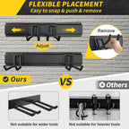 uup 48" garage tool organizer wall mount, 440lbs, close-up detail