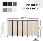 Upgrade Version Room Partition and Divider, Freestanding Rolling Dividers - Image 2