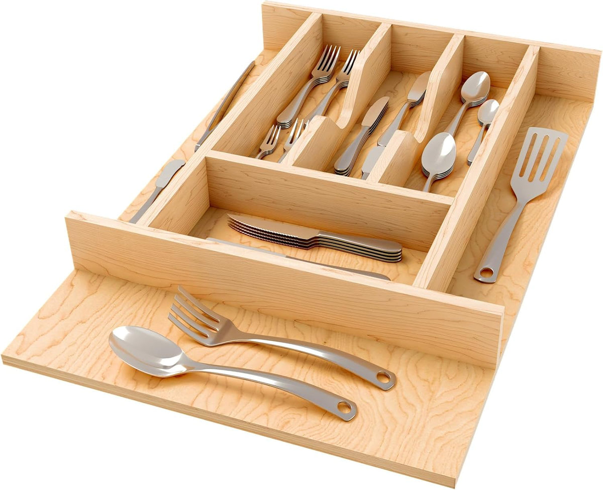 Rev-A-Shelf Right Size Fit Silverware Drawer Insert Divider Organizer