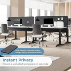 MORDEER 47.2" Privacy Desk Divider Panel, Acoustic Divider Panels - Image 3