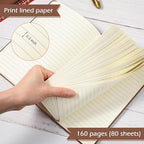 Honoson 20 Pack Lined Journal Notebooks A5 Hardcover Executive Notebook 5.5" x - Image 4