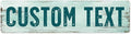 Custom Sign, Custom Street Sign, 11 Font Colors, 13 Font Styles, 4 Hole Options by MySignCenter