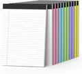 Nichela 12 Pack Colored Legal Pads 8.5" x 11" Note Pads Wide Ruled Lined Paper by Nichela
