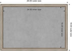 Amanti Art Silver Framed Magnetic Board 18x26 Medium Vision Board - Image 4