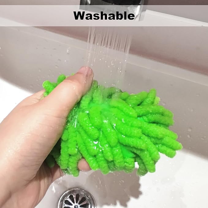 SITHON 4 Pieces Magnetic Microfiber Shag Whiteboard Eraser, Washable Microfiber - Image 4