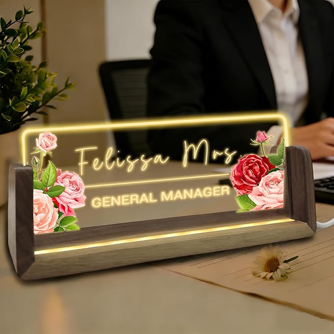 Desk Name Plate Personalized by YAEILOV