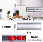Set of 5 - Nameplate Holder for Wall Mount, 2.36'' x 8'' Curved Office Business - Image 2