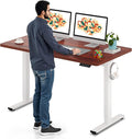 SANODESK Electric Standing Desk 55 x 28 Inches Whole-Piece Desktop Height by sanodesk