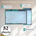 Undated Weekly Planner Notepad 10x7 To Do List Note Pad 52 Weekly Desk Planner - Image 2