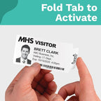 Threshold 3.25-inch Tab Expiring Visitor Badges on a Roll | 1 Roll Compatible - Image 3