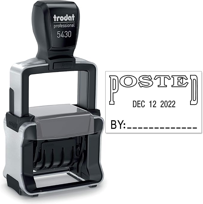 Trodat 5430 Professional Self-Inking Date Stamp by Maxmark