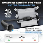 Flemoon Outdoor Extension Cord Cover Waterproof, Weatherproof Electrical - Image 2