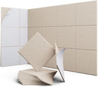 UNECHO 12 Pack 12" X 12" X 0.4" Acoustic Panels