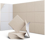 UNECHO 12 Pack 12" X 12" X 0.4" Acoustic Panels by UNECHOACOUSTIC