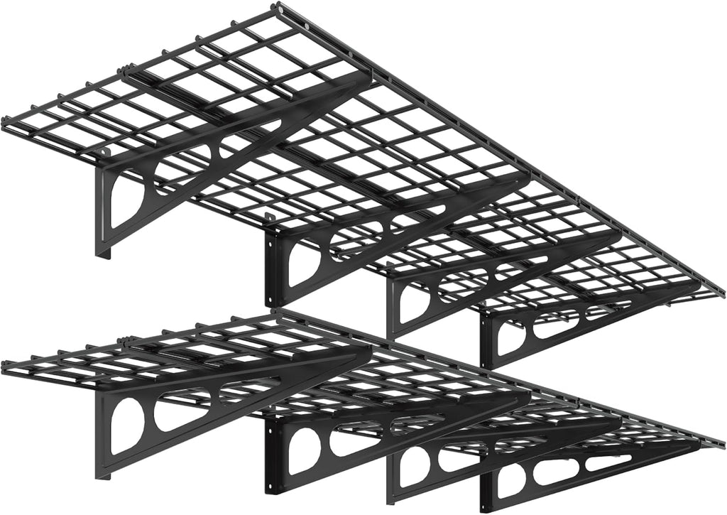 fleximounts 2-pack 2x6ft garage shelving 24-inch-by-72-inch heavy duty, main product view