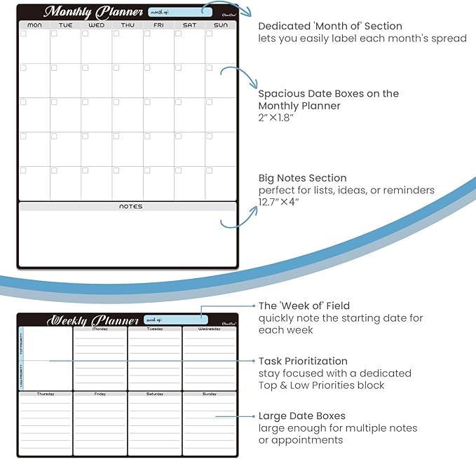 Magnetic Dry Erase Monthly Calendar Set - Image 5