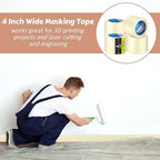 Fainne Masking Tape Bulk General Purpose Masking Painting Tape 55 Yards - Image 7