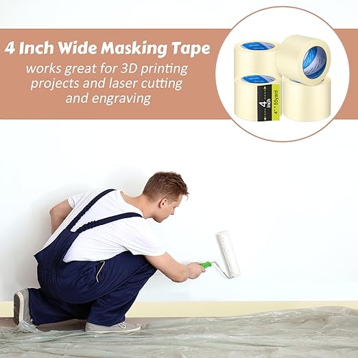 Fainne Masking Tape Bulk General Purpose Masking Painting Tape 55 Yards - Image 7