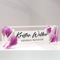 Personalized Name Plate for Desk Custom Acrylic Desk Name Plate Custom Employee by AZUFEMOS