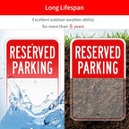 Blank Reserved Parking Sign, 18x12 Inches Rust Free Reflective Aluminum - Image 4