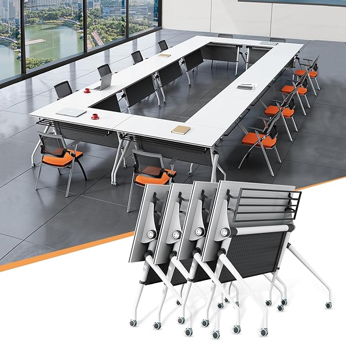 Conference Table, 55.1''Folding Conference Room Table by Unknown