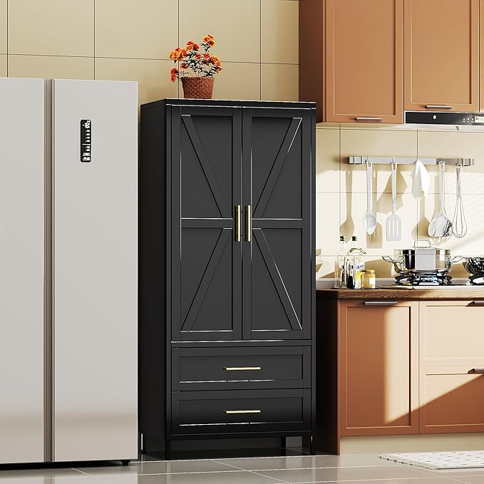 SUPEER Metal Wardrobe Cabinet - Image 8