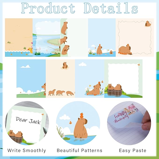 Lovarywow Capybara Sticky Notes Gifts - Image 3