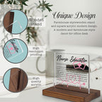 Nurse Educator Gifts, Thank You Desk Sign - Image 3