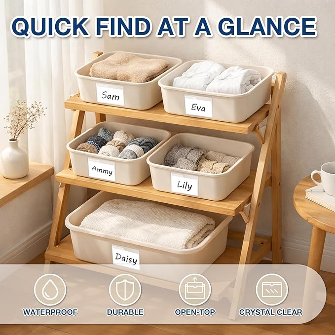 H4D 24 Pack Labels for Storage Bins, Tote Label Pockets for Organizing Storage - Image 7
