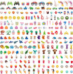 CLOCK KING 240pcs 3D Cute Kids Erasers, Random Desktop Pet Toys Gifts, by CLOCKKING