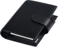 Moterm Pocket Versa - Pocket Size Binder Planner and Wallet Combo (Pebble-Black, 19mm Ring)