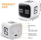GuDoQi Multi-Function Cube Timer, 5/10/30/60 Min & Custom Count Down, Included - Image 2