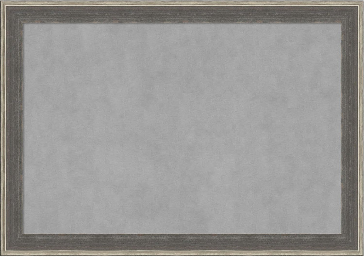 Amanti Art Grey Framed Magnetic Board 29x41 Large Vision Board