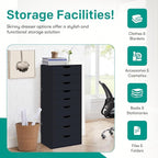 Naomi Home Bianca 9-Drawer Craft & Office Storage Cabinet, Ample Space in - Image 4
