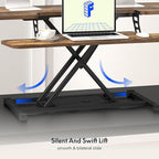 FLXISPOT 36" Standing Desk Converter, Quick Sit Stand up Desktop Riser Height - Image 7