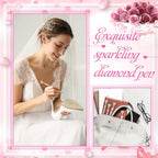 Yexiya 4 Pcs Bridal Shower Gifts Wedding Diamond Pens for Guests