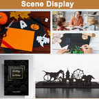 Silunkia 100 Sheets Black Shimmer Cardstock 8.5 x 11 Crafts Paper, 75lb Thick - Image 7