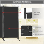 MAYOLIAH Partition Room Dividers 3 Panel Folding Privacy Screens 6 Ft Tall - Image 3