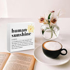 Sunshine Gifts for Women, Inspirational Gifts Human Sunshine Wood Box Sign - Image 4