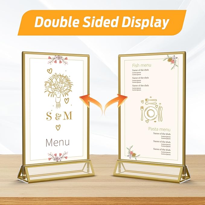 Smarpau 16 Pack 4x6 Acrylic Sign Holder - Image 4