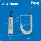 ICC Batwing J Hook 2” with Retainer Clip - Image 9