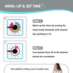 Visual Timer 7.5 inch; 60 Minute 1 Hour Countdown Timer - Image 3