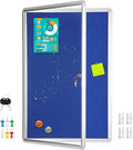 Magula 36"x24" Enclosed Bulletin Board Tamper-Proof Dispaly Case, Aluminium by Magula